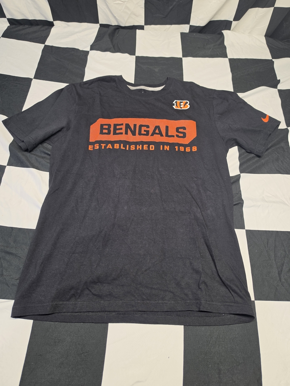 Nike Bengals Graphic Tee in Black and Orange